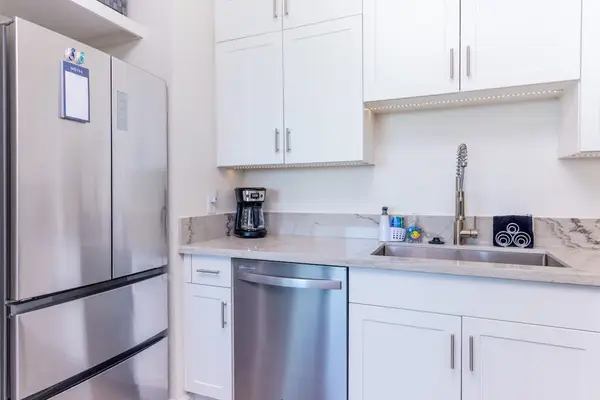 Fully Equipped Kitchen With Stainless Steel Appliances