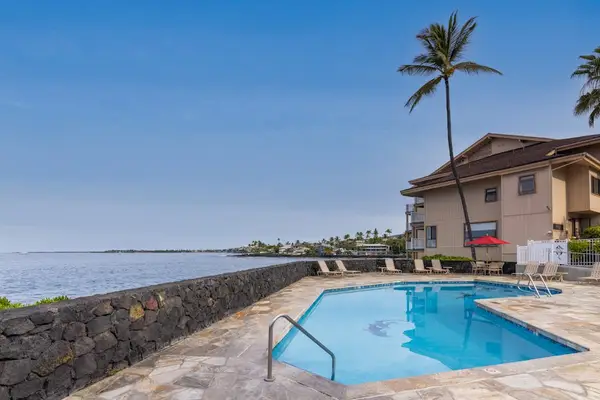Oceanfront Pool with Lava Rock Wall
