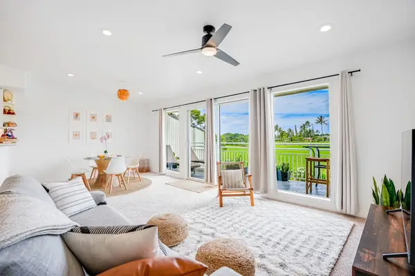 Bright and open living space with direct access to the private lanai