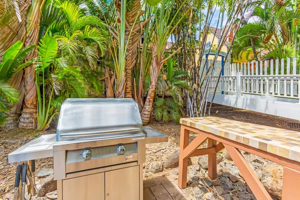 Tropical BBQ Area For Outdoor Gatherings