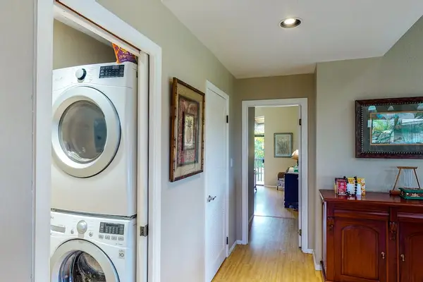 Convenient in-unit laundry for effortless long stays