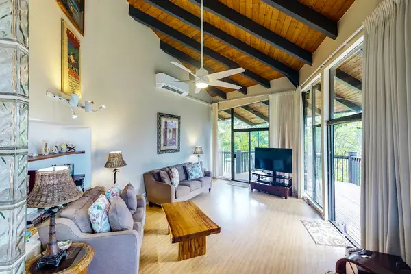 Bright, airy living room designed for relaxation after a day of adventure