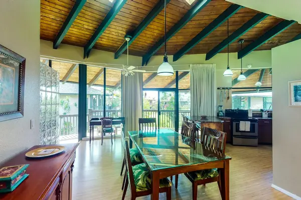 Open-concept dining space flowing seamlessly into the living area