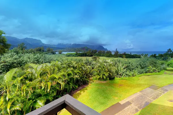 Admire sweeping mountain views surrounded by vibrant tropical island greenery