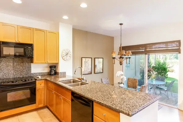 Modern kitchen with granite countertops