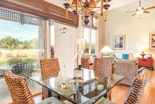 Open dining area with lanai access