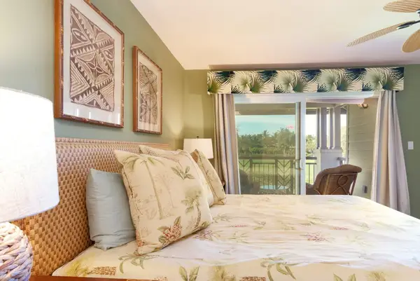 Wake up to tropical garden views