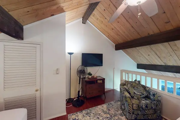 Comfortable loft provides a welcoming atmosphere for restful nights and relaxing vacation mornings