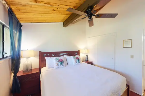 Stylish loft blends open living space with cozy comfort for relaxing vacation days
