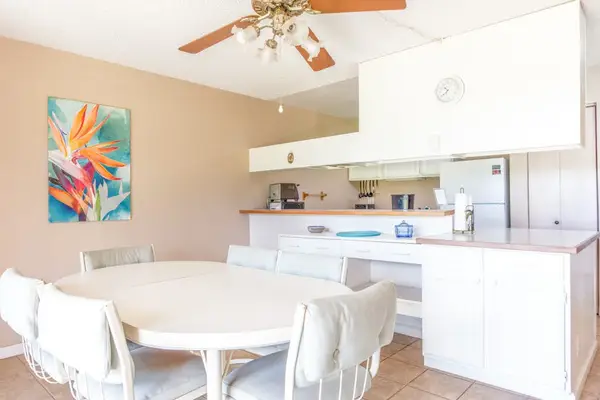 Prepare favorite recipes while staying connected in this spacious open layout