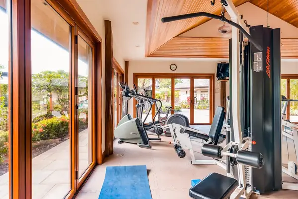 Weights, yoga or cardio - they have it all at this on-site fitness center.