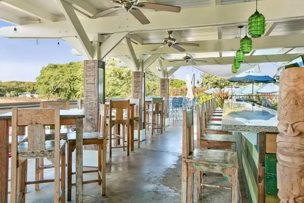 Open Air Tiki Bar Gathering Spot