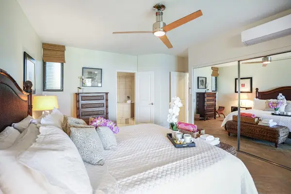 Wake up refreshed in this spacious primary suite