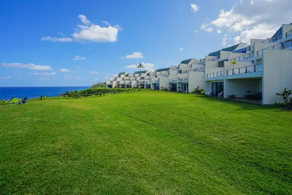 Stretch out and enjoy the expansive oceanfront lawn
