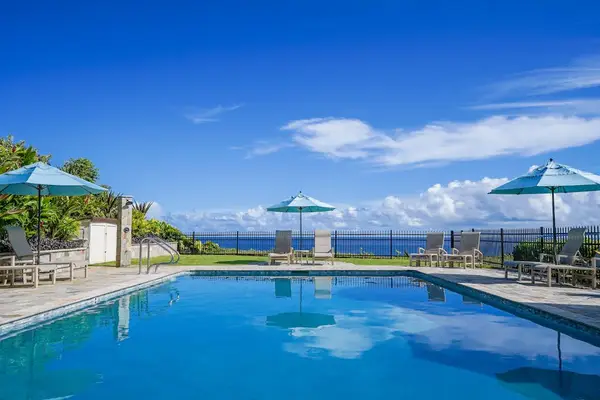 Refreshing pool with panoramic ocean views