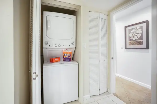In-unit washer and dryer for added convenience