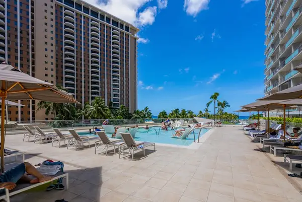 Shared pool invites relaxing afternoons and refreshing swims throughout your vacation stay