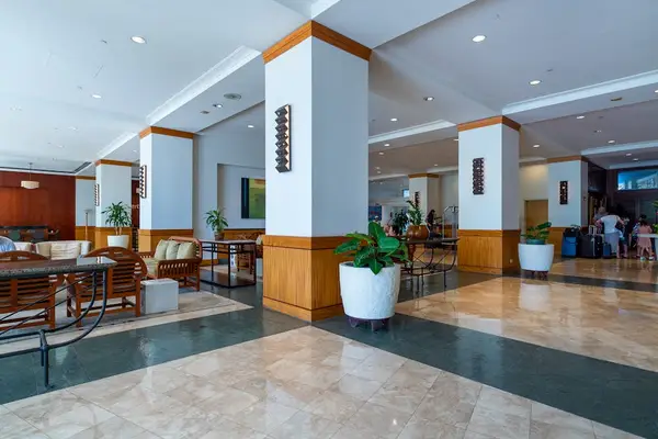 Welcoming lobby creates a warm first impression from the moment you arrive