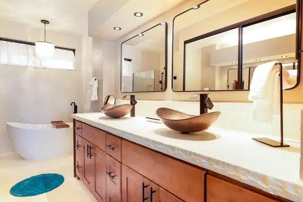 Bright Double Vanity With Ample Space