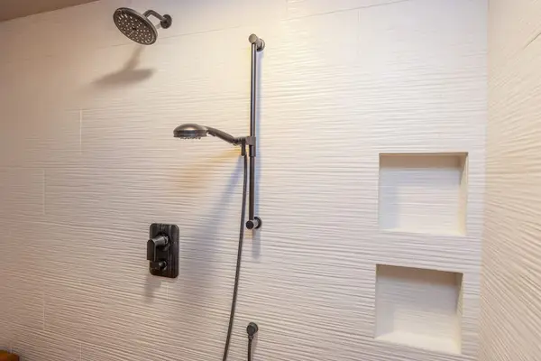 Refreshing Guest Bathroom With Walk-In Shower