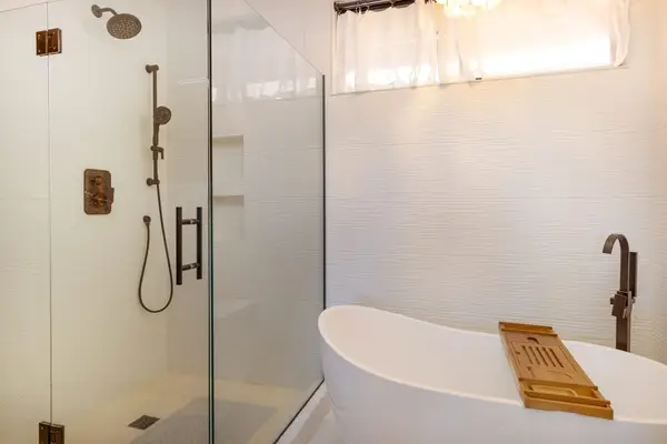 Refreshing Walk-In Shower With Modern Comforts