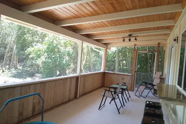 Large lanai to experience the outdoors.