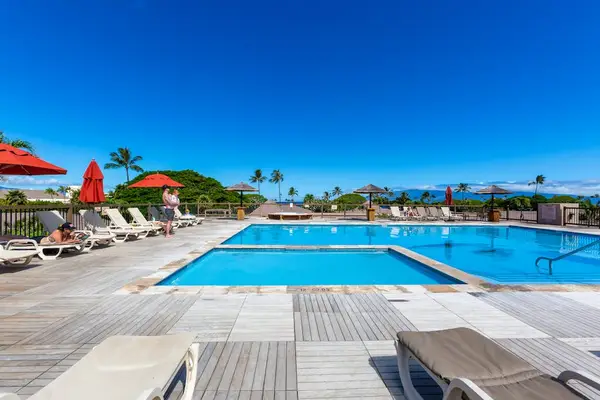 Resort Pool Under Blue Skies