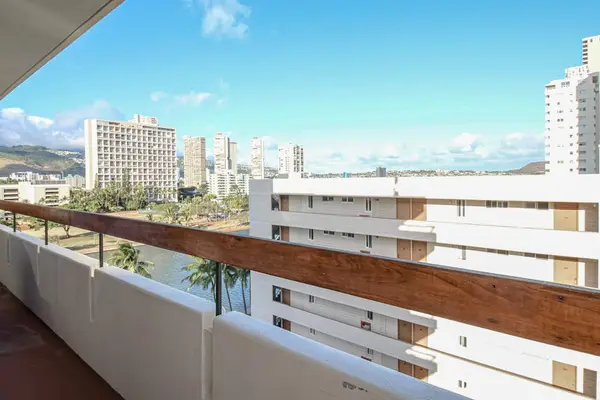 Enjoy fresh air, peaceful moments, and scenic city views from this inviting balcony.