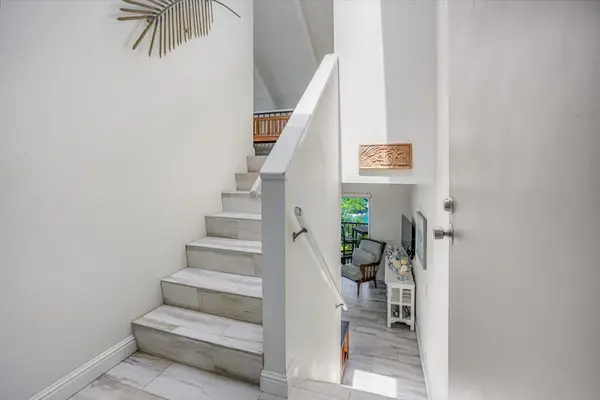 Private staircase leading to your island retreat.