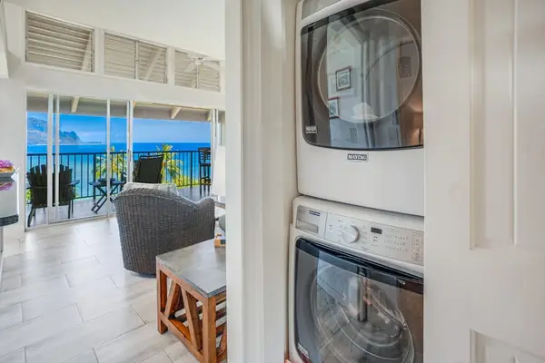 In-unit washer and dryer for added convenience during your stay.