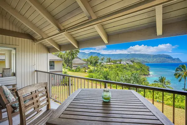 Unwind on the covered lanai while enjoying breathtaking ocean views.