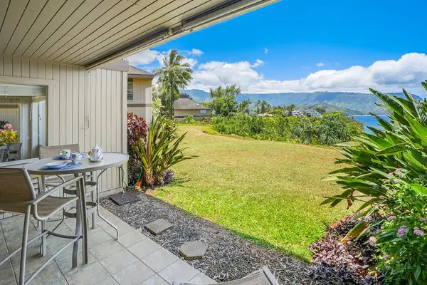 Scenic Lanai Overlooking Lush Oceanfront Grounds