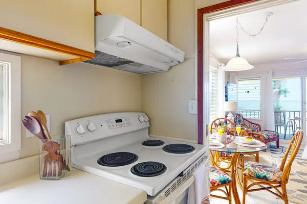Fully equipped kitchen with everything you need to prepare meals.