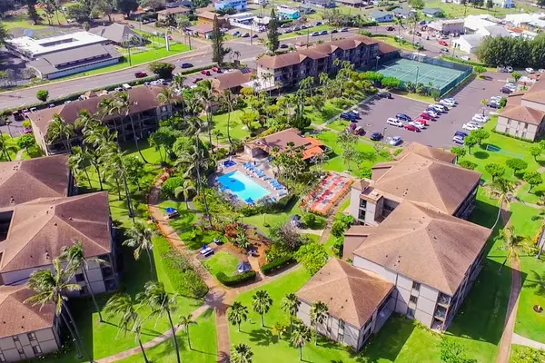 Beautiful Aerial View Of A Tropical Resort