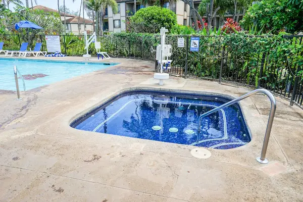 Relaxing Hot Tub Beside The Pool