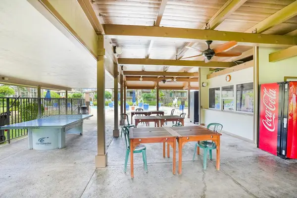 Shaded Outdoor Dining Pavilion