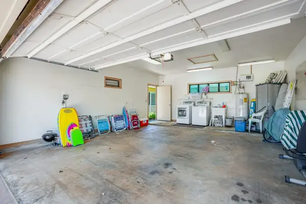 Spacious Garage With Beach Gear Storage
