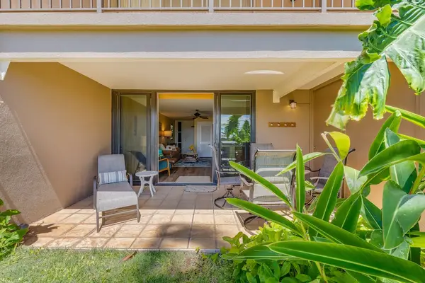 Enjoy your morning coffee on the private lanai seating area.