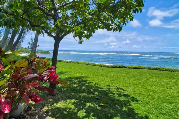Expansive oceanfront lawn with breathtaking coastal views.