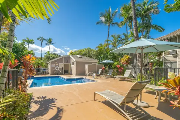 Tropical Pool Oasis With Lounge Chairs
