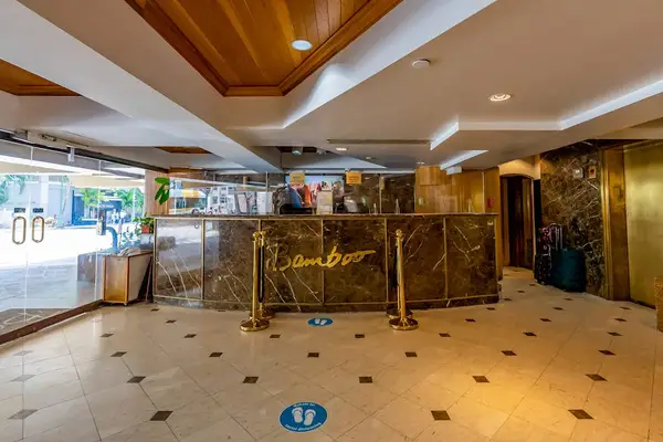 Step into a welcoming lobby that sets a comfortable tone for your stay.