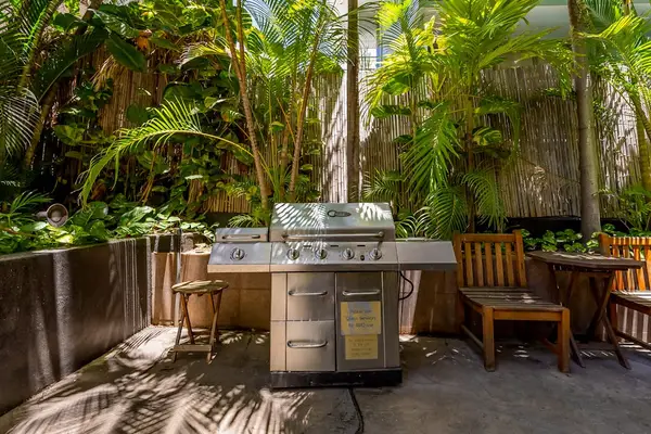 Make the most of shared outdoor cooking facilities during your stay.