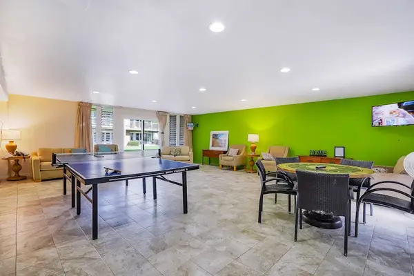 Game room with table tennis for friendly competition