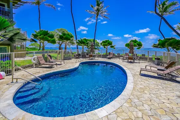 Community pool for cooling off during warm days