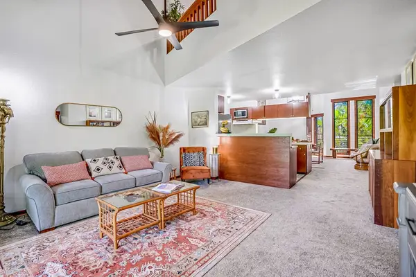This open concept living and vaulted ceilings gives a welcoming feel.