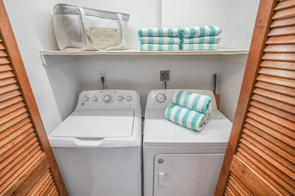 Washer and dryer for use during your stay