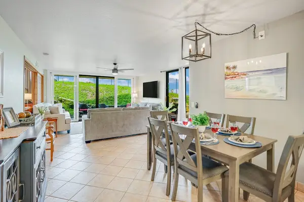 Well-lit, open-concept living and dining area