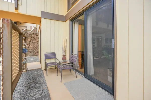 Small outdoor seating area