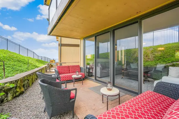 Spacious patio facing the living room