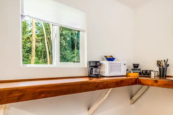 Sunny Kitchenette With Coffee Station